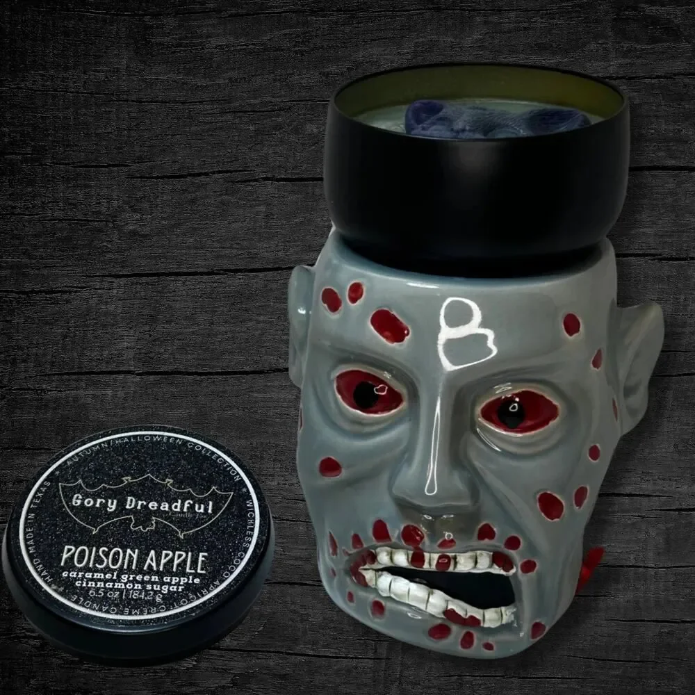 Poison Apple Wickless Candle: Caramel Green Apple Cinnamon Sugar Scent